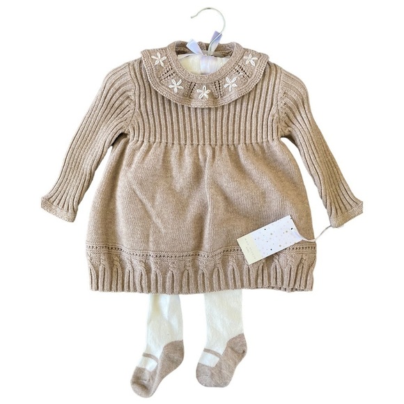 Max Studio Other - Max Studio Baby Sweater Dress and Tights NWT Baby girl 3 - 6 Months New